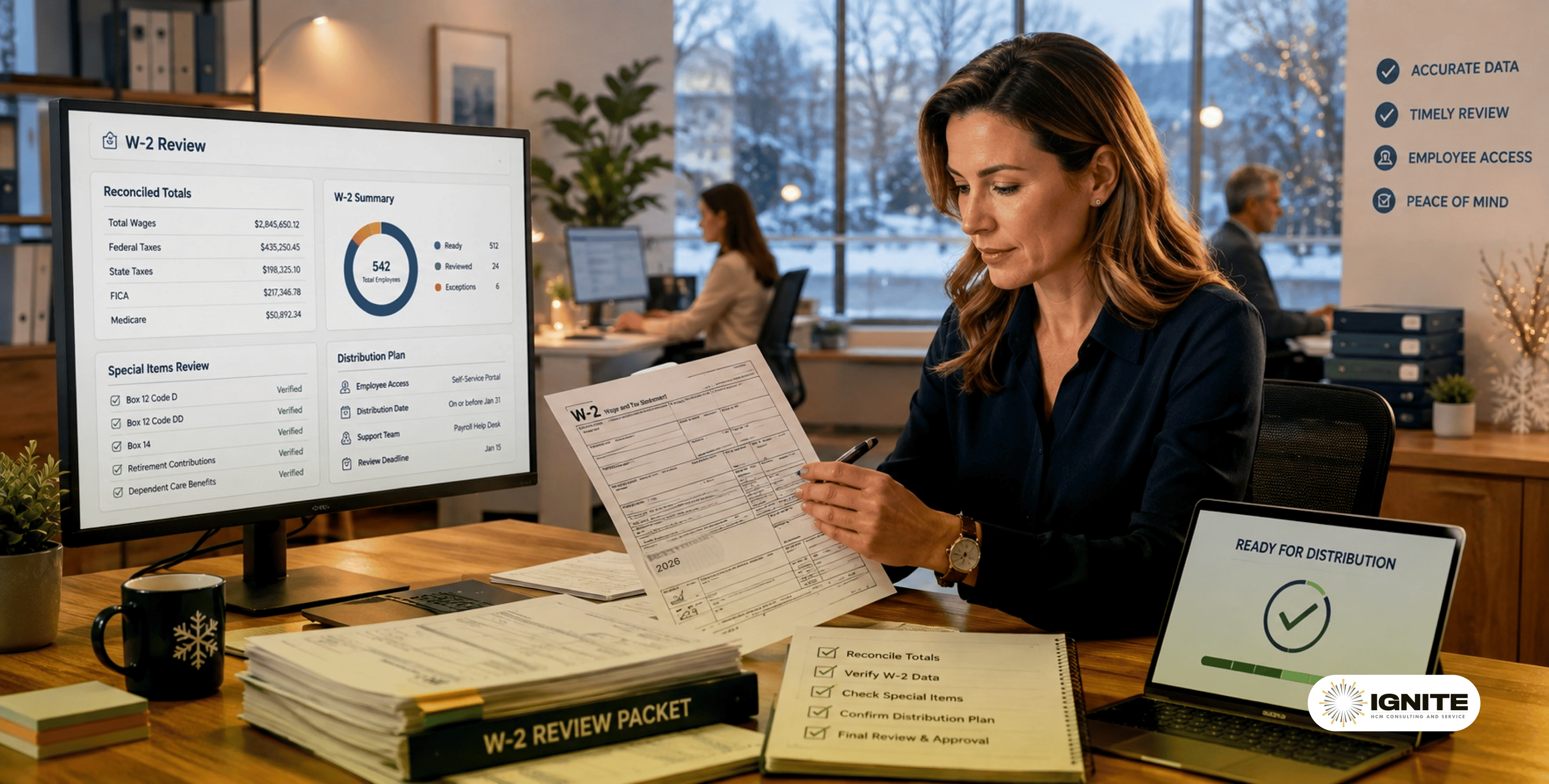 Prepare your W-2 review and distribution