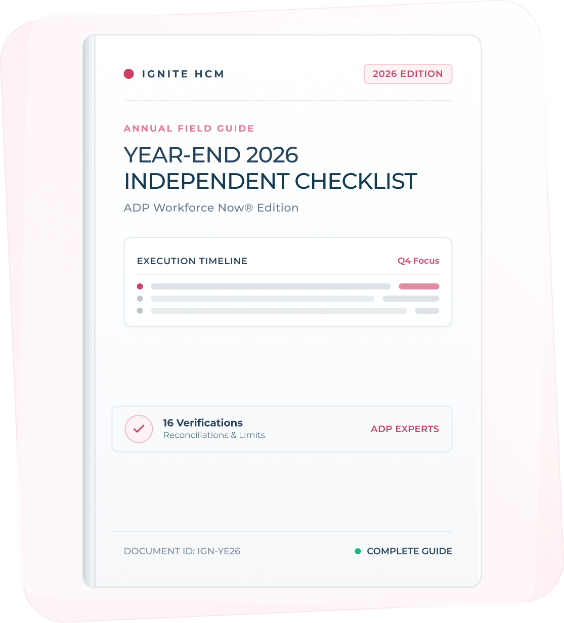 Everything Year-End 2026 Asks of You, in One Checklist.